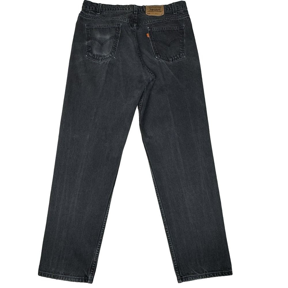 Vintage Levis 550 Relaxed Fit Jeans Mens‎ Orange Tab 38x34 (37x33) Black USA 90s